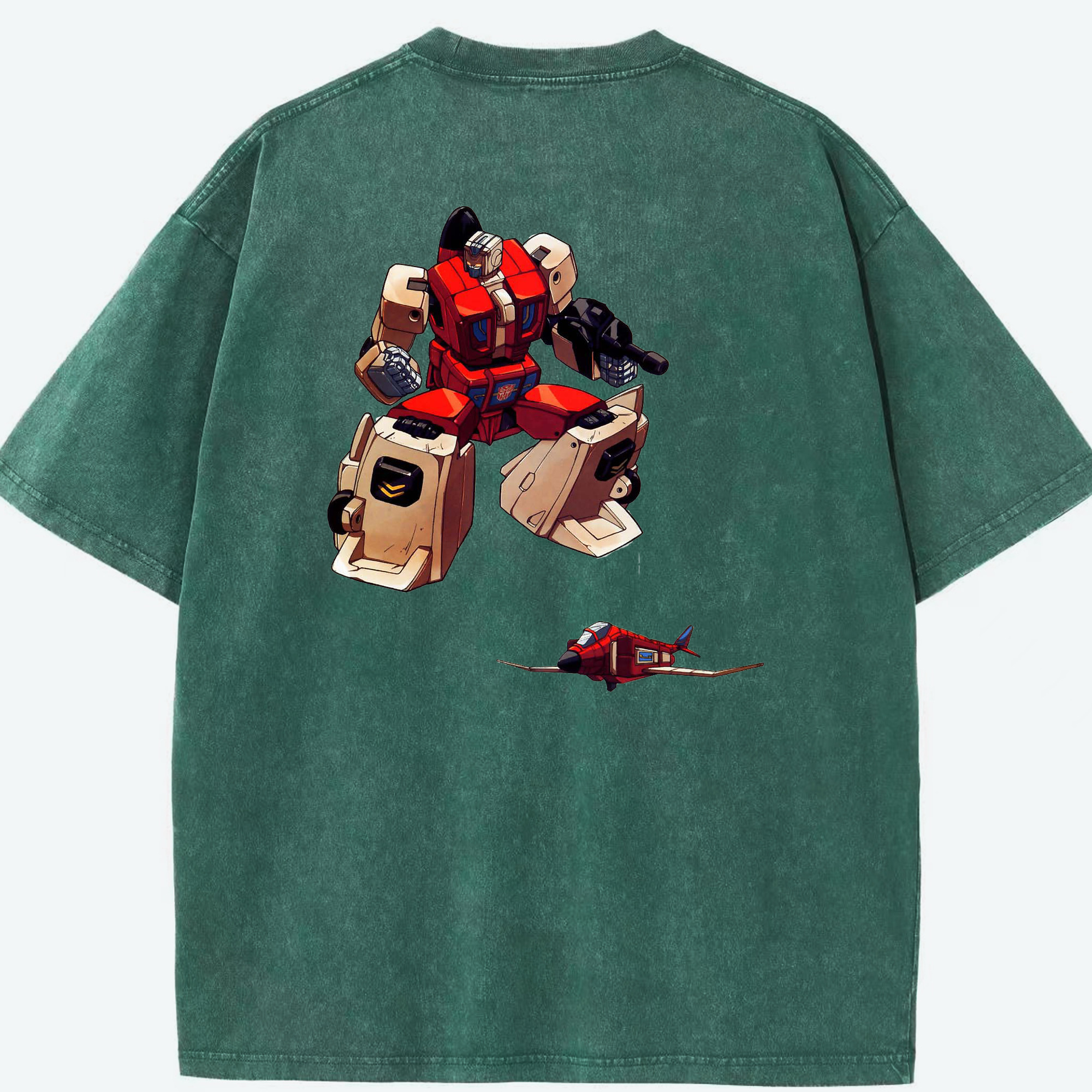 （画像用）  綿100% ヴィンテージ風 半袖Tシャツ（背面プリント）